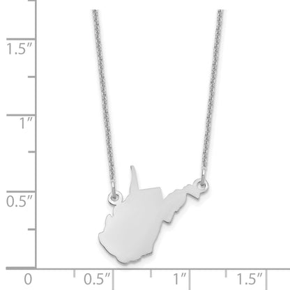 14K Weißgold 14kw Wisconsin State Halskette