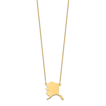 14K Gelbgold 14ky Alaska State Halskette