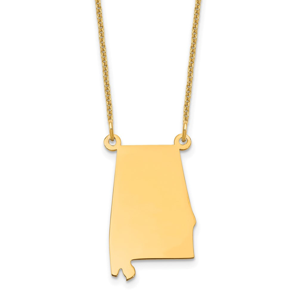 14K Gelbgold 14ky Alabama State Halskette
