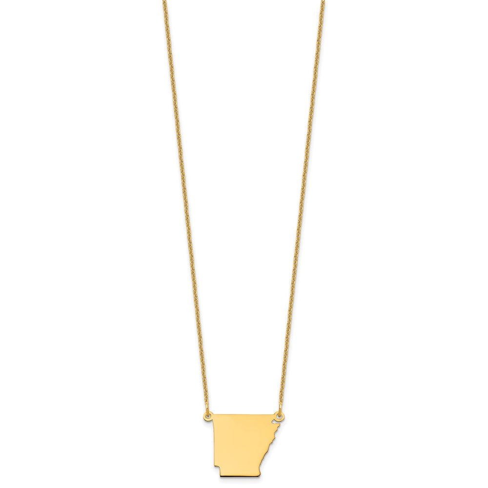 14K Gelbgold 14ky Arkansas State Halskette