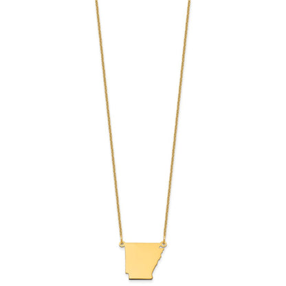 14K Gelbgold 14ky Arkansas State Halskette