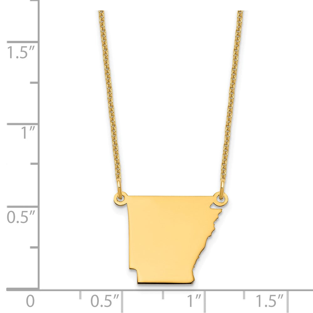14K Gelbgold 14ky Arkansas State Halskette