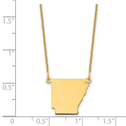 14K Gelbgold 14ky Arkansas State Halskette
