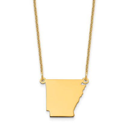 14K Gelbgold 14ky Arkansas State Halskette