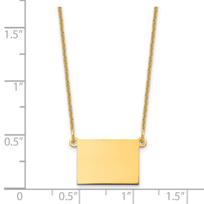 14K Gelbgold 14ky Colorado State Halskette