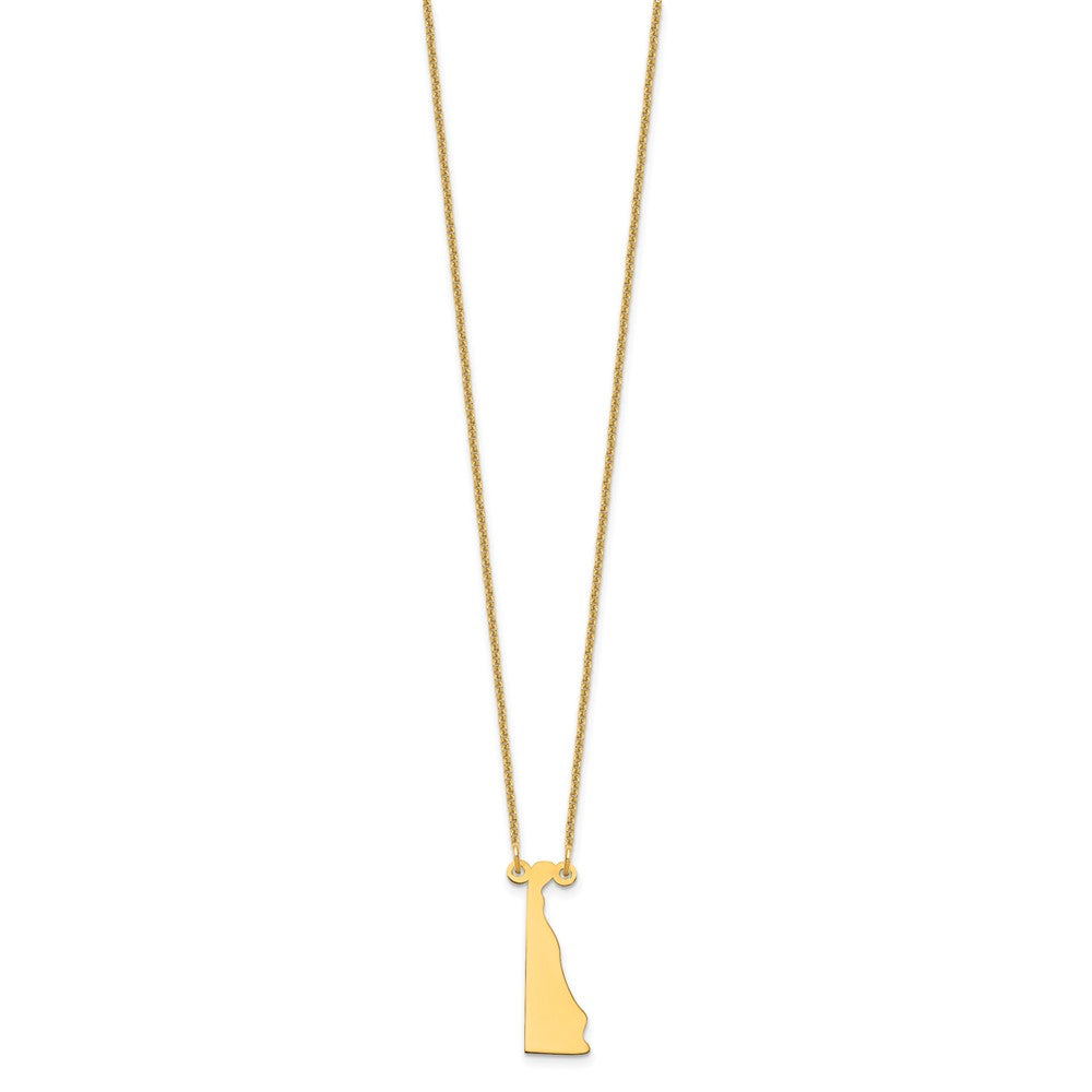 14K Gelbgold 14ky Delaware State Halskette