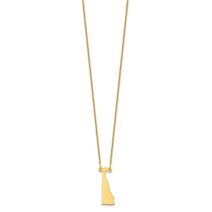 14K Gelbgold 14ky Delaware State Halskette
