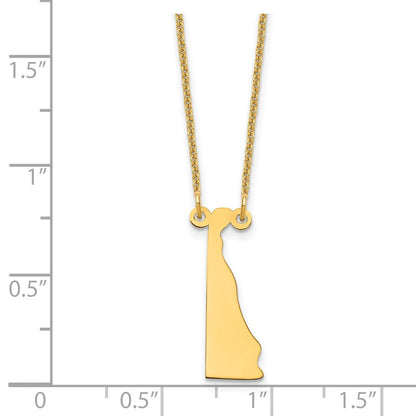 14K Gelbgold 14ky Delaware State Halskette