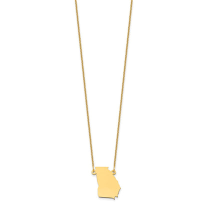 14K Gelbgold 14ky Georgia State Halskette