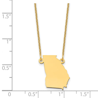 14K Gelbgold 14ky Georgia State Halskette