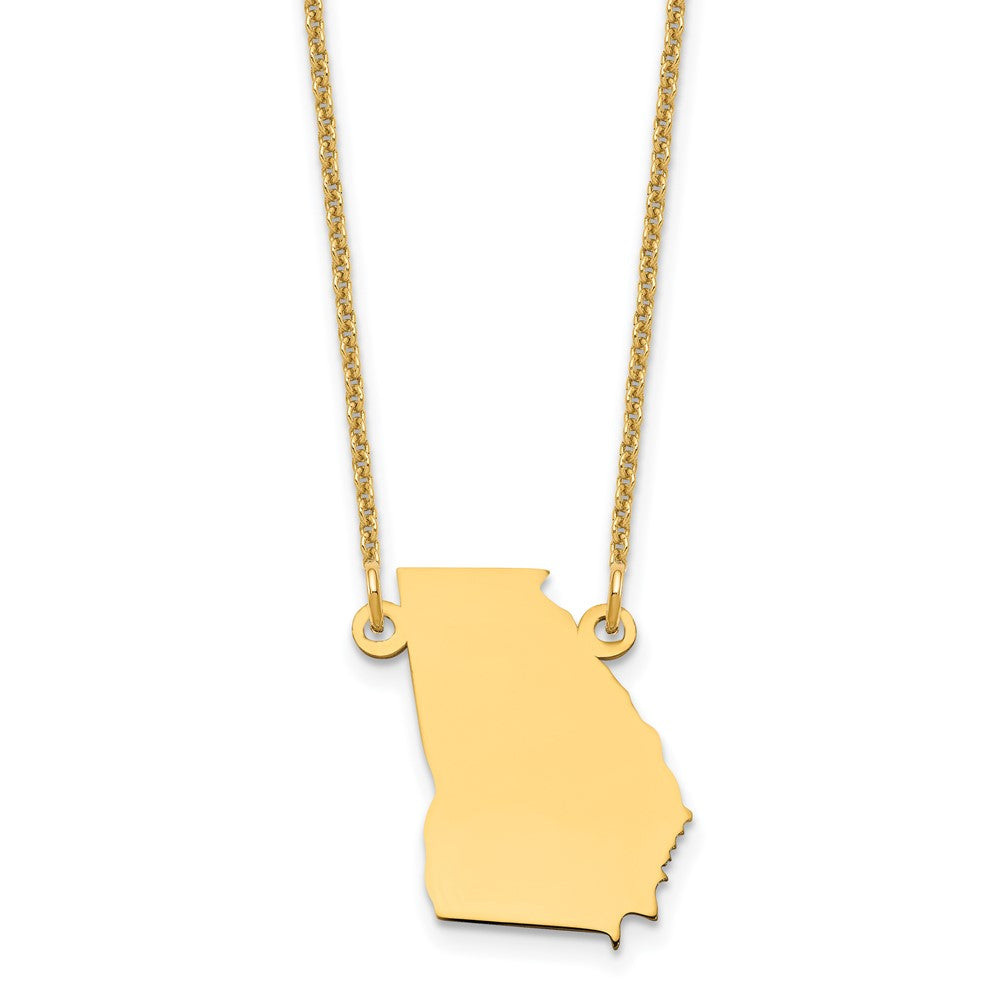 14K Gelbgold 14ky Georgia State Halskette