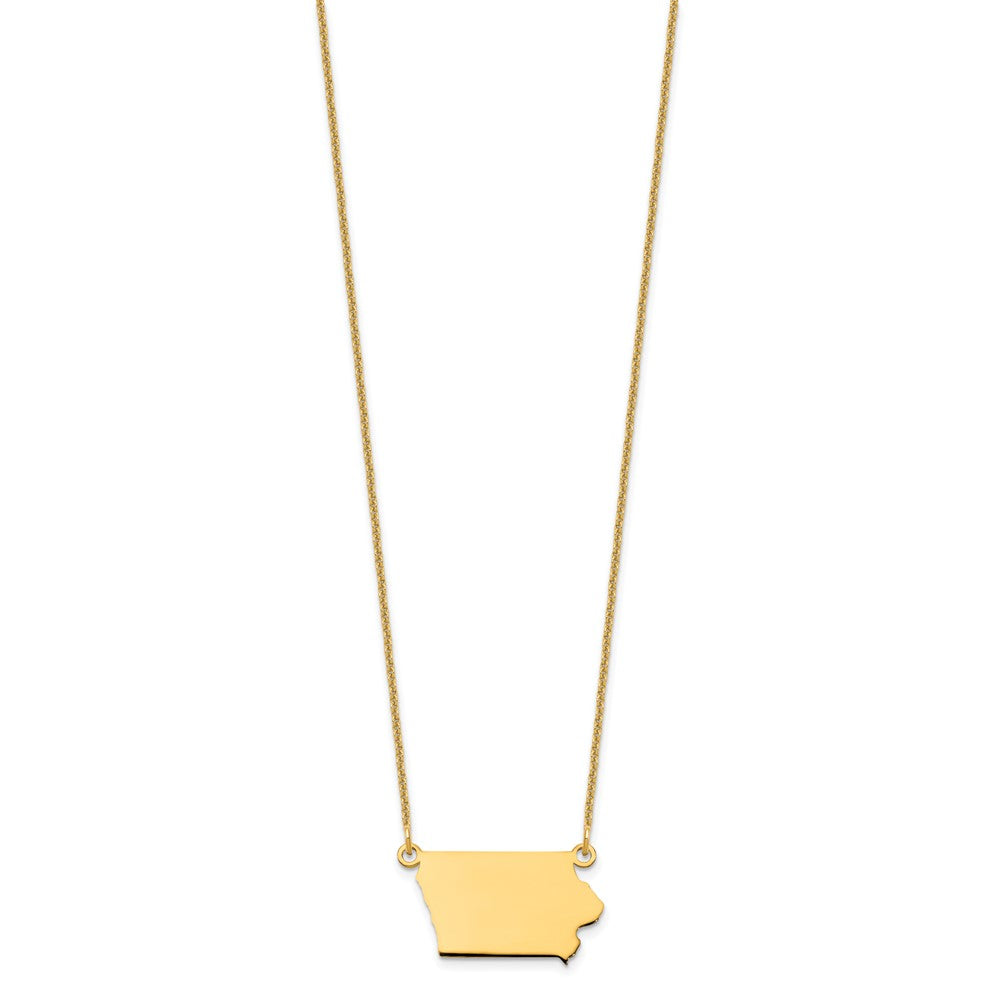 14K Gelbgold 14ky Iowa State Halskette
