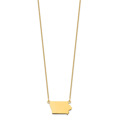 14K Gelbgold 14ky Iowa State Halskette