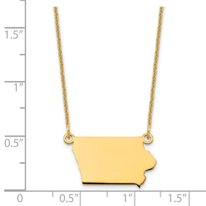 14K Gelbgold 14ky Iowa State Halskette