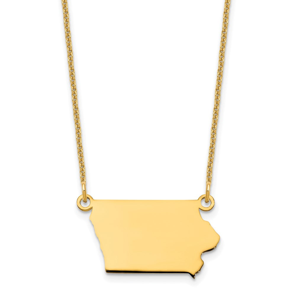 14K Gelbgold 14ky Iowa State Halskette