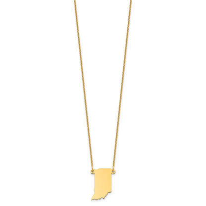 14K Gelbgold 14ky Indiana State Halskette