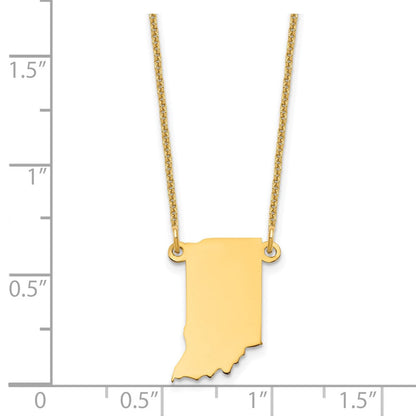 14K Gelbgold 14ky Indiana State Halskette