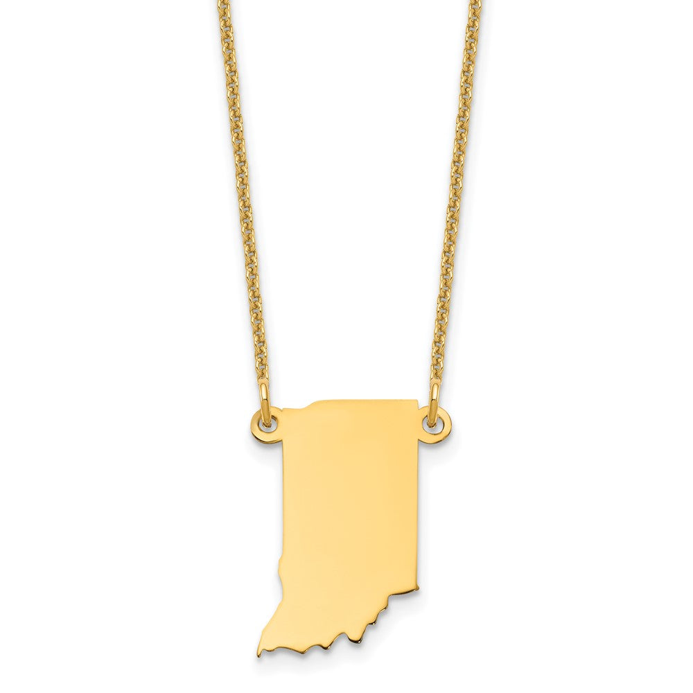 14K Gelbgold 14ky Indiana State Halskette