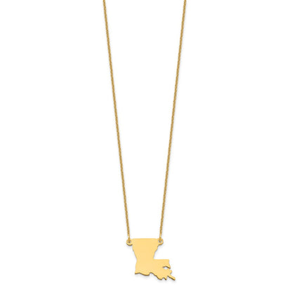 14K Gelbgold 14ky Louisiana State Halskette