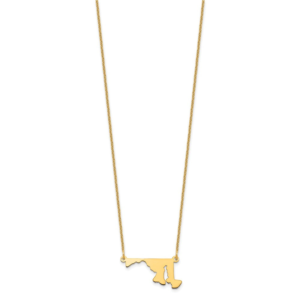 14K Gelbgold 14ky Maryland State Halskette