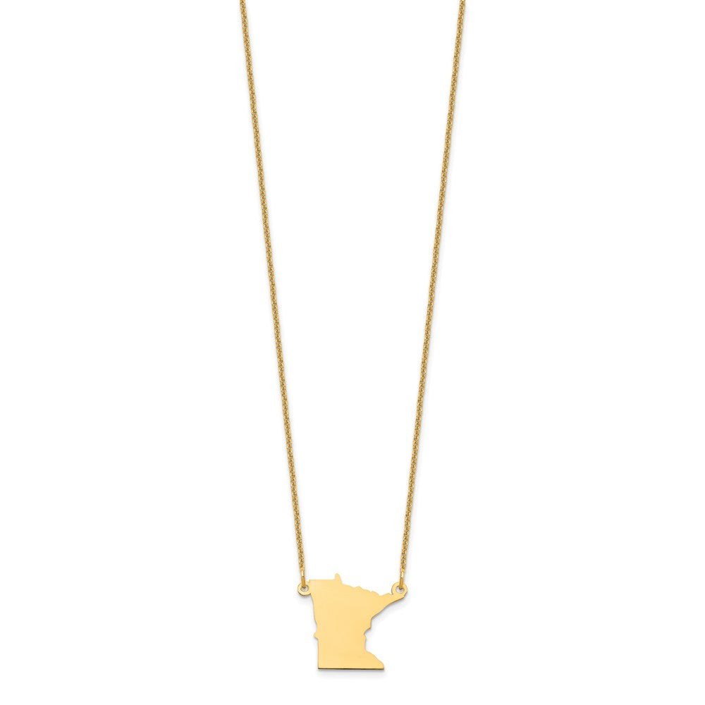 14K Gelbgold 14ky Minnesota State Halskette