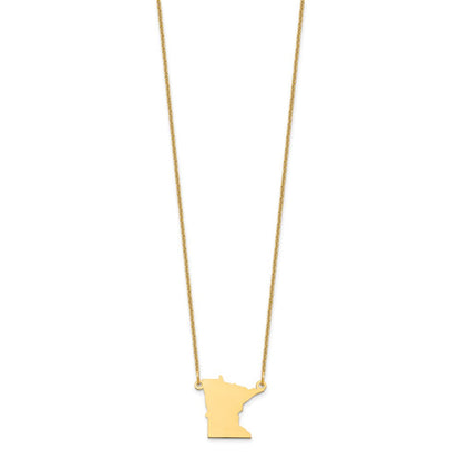 14K Gelbgold 14ky Minnesota State Halskette