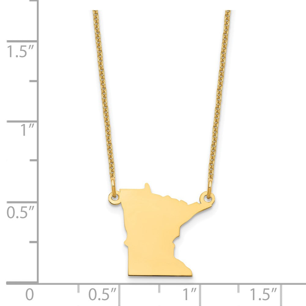 14K Gelbgold 14ky Minnesota State Halskette