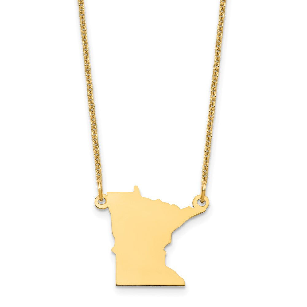 14K Gelbgold 14ky Minnesota State Halskette