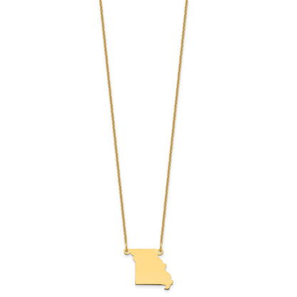 14K Gelbgold 14ky Missouri State Halskette