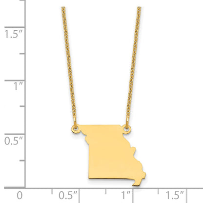 14K Gelbgold 14ky Missouri State Halskette