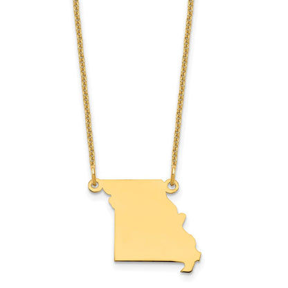 14K Gelbgold 14ky Missouri State Halskette
