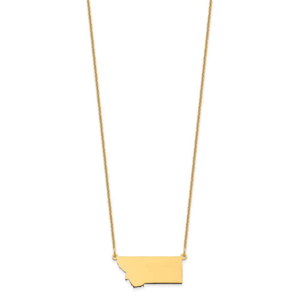 14K Gelbgold 14ky Montana State Halskette