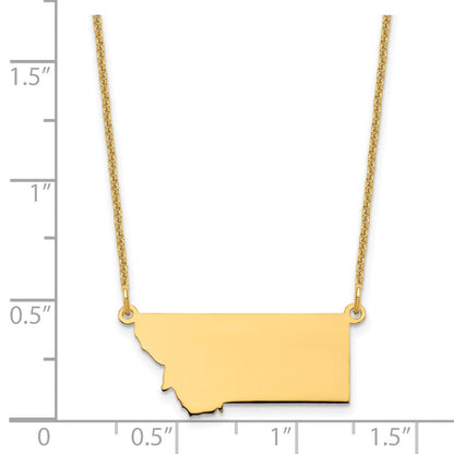 14K Gelbgold 14ky Montana State Halskette