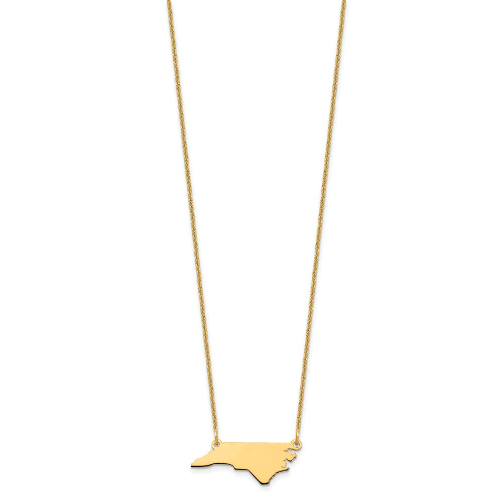 14K Gelbgold 14ky North Carolina State Halskette
