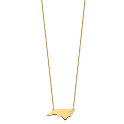 14K Gelbgold 14ky North Carolina State Halskette