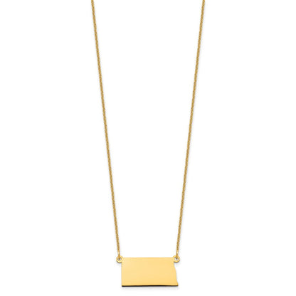14K Gelbgold 14ky North Dakota State Halskette