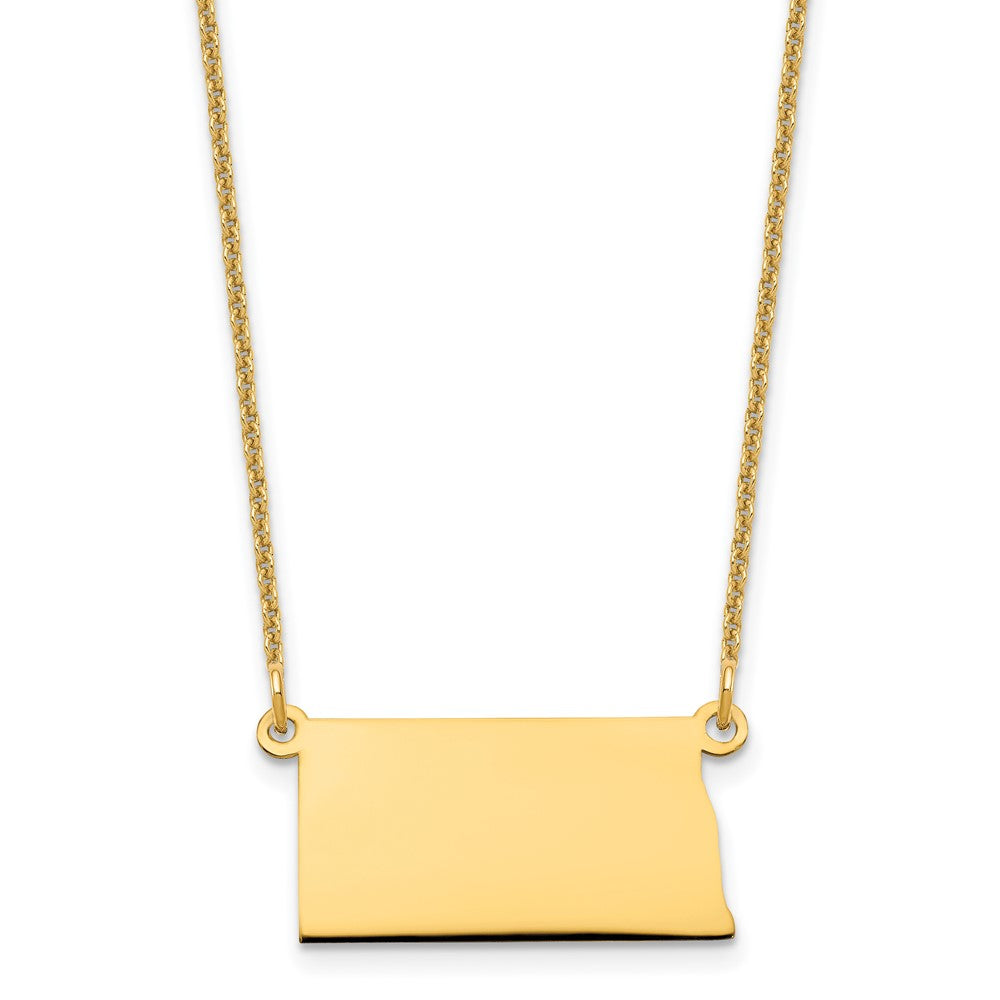 14K Gelbgold 14ky North Dakota State Halskette