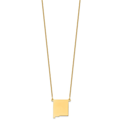 14K Gelbgold 14ky New Mexico State Halskette