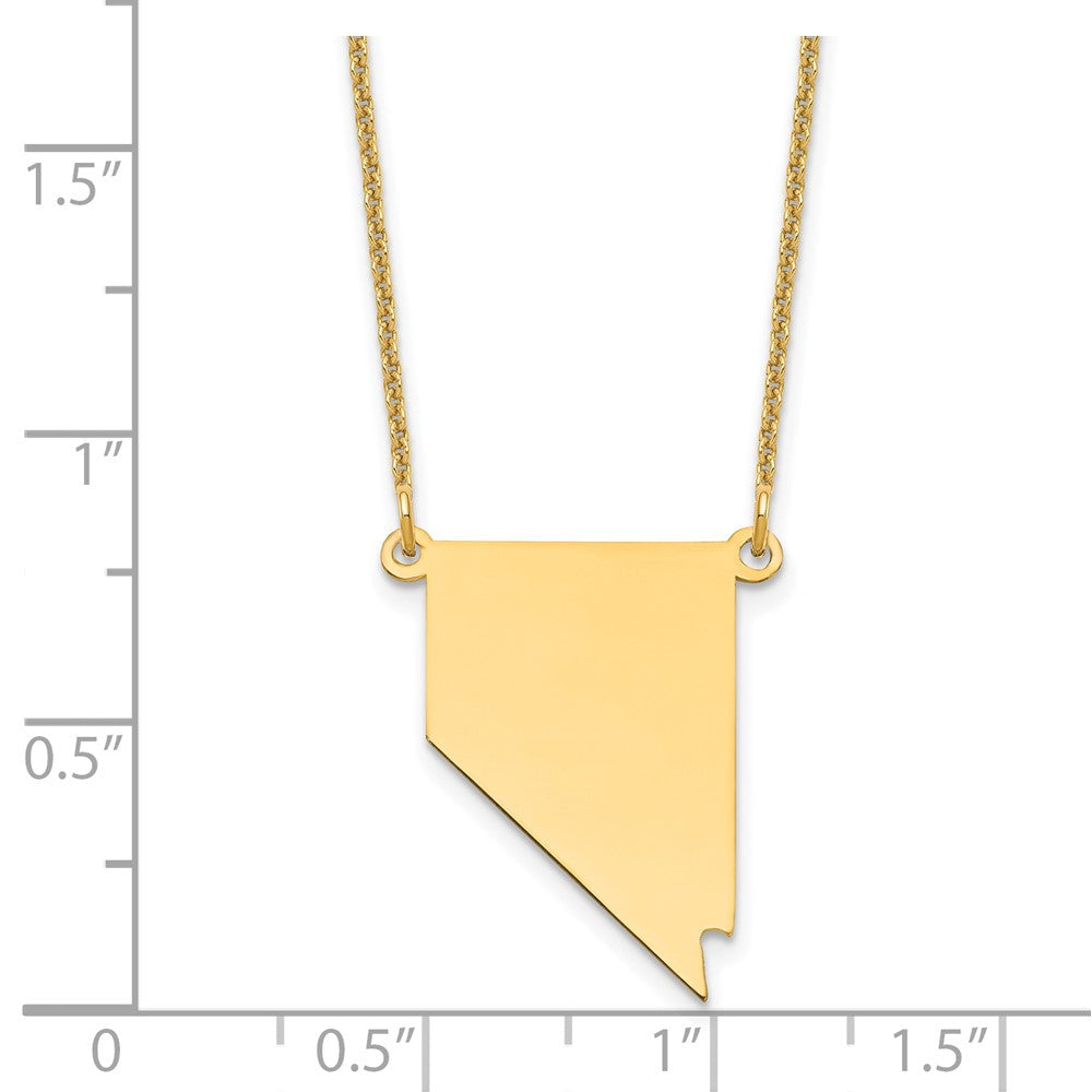 14K Gelbgold 14ky Nevada State Halskette