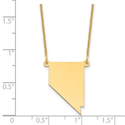 14K Gelbgold 14ky Nevada State Halskette