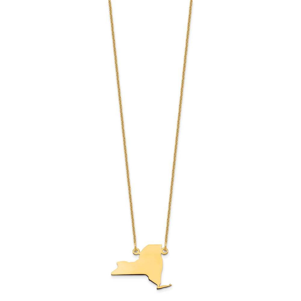 14K Gelbgold 14ky New York State Halskette