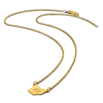 14K Gelbgold 14ky Ohio State Halskette