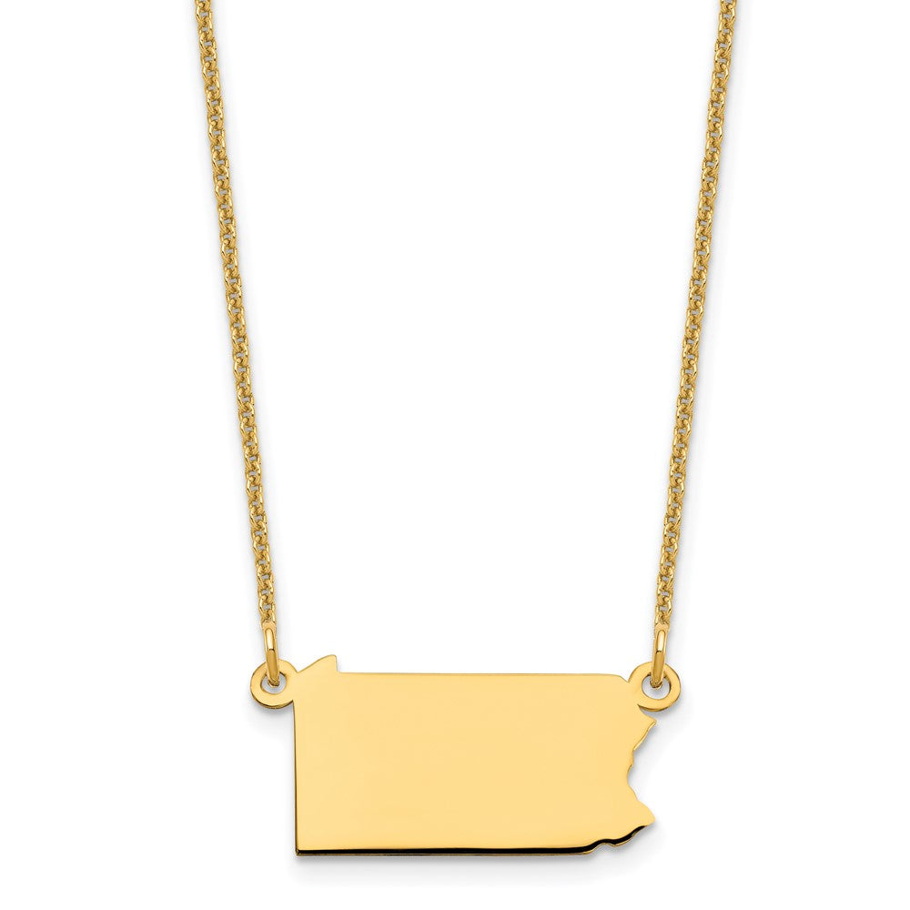 14K Gelbgold 14ky Pennsylvania State Halskette