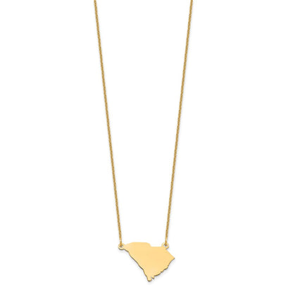 14K Gelbgold 14ky South Carolina State Halskette