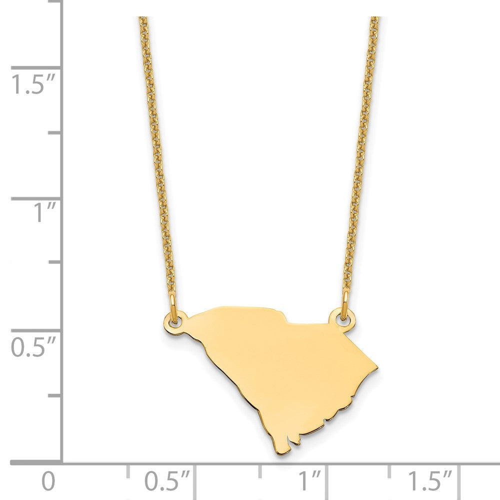 14K Gelbgold 14ky South Carolina State Halskette