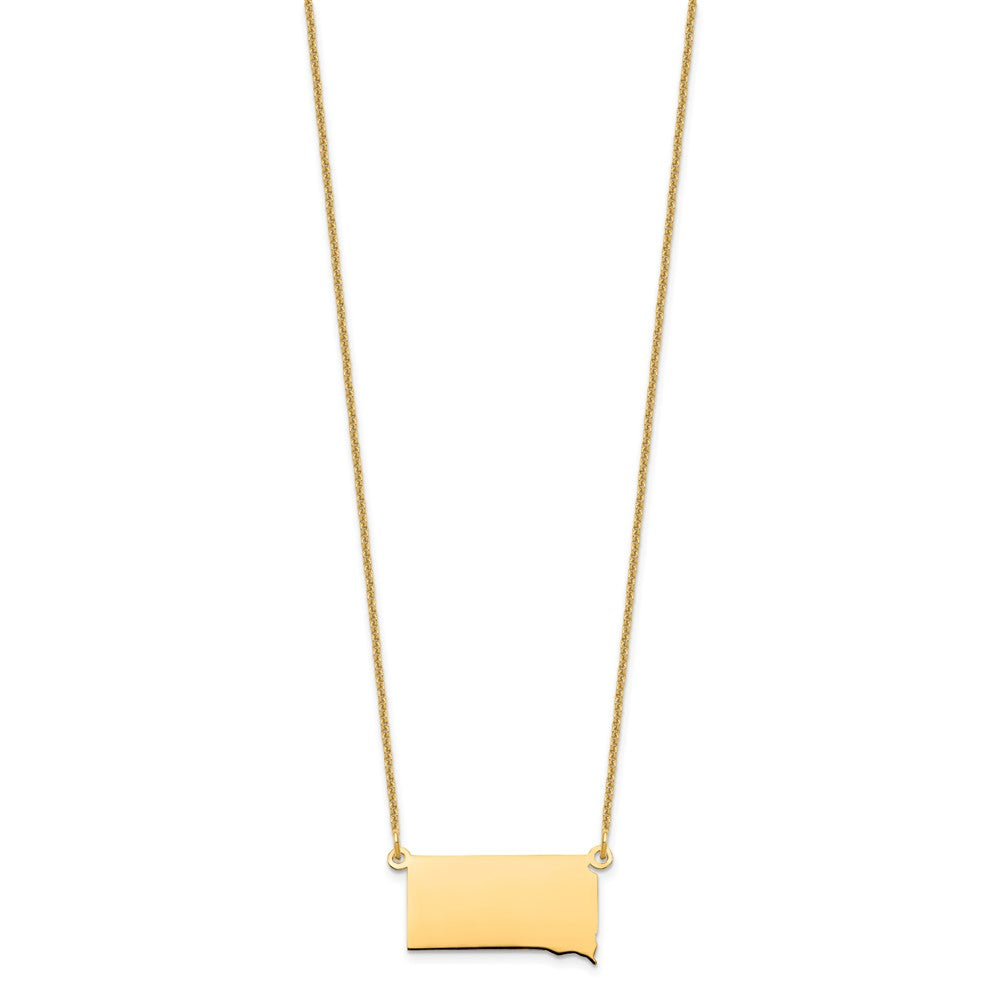 14K Gelbgold 14ky South Dakota State Halskette