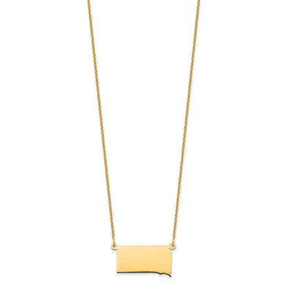 14K Gelbgold 14ky South Dakota State Halskette