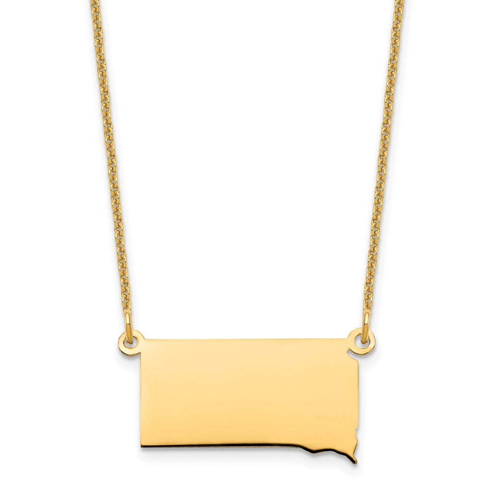 14K Gelbgold 14ky South Dakota State Halskette