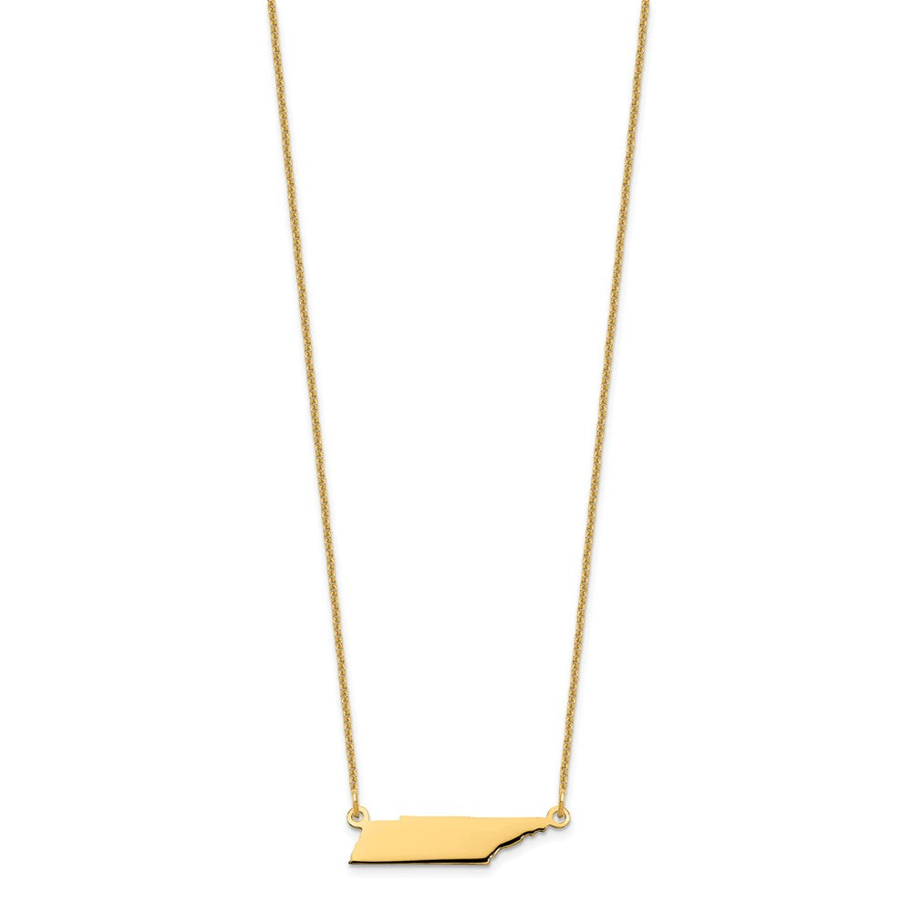 14K Gelbgold 14ky Tennessee State Halskette