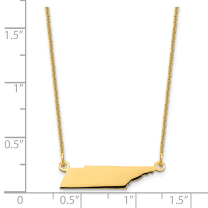 14K Gelbgold 14ky Tennessee State Halskette